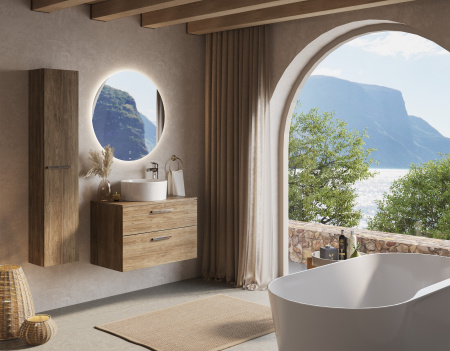 Столешница под раковину Roca The Gap 80 орех A857419517