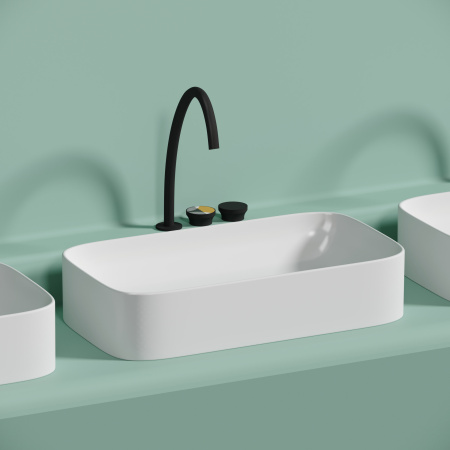 Раковина накладная (70,5х38) Ceramica Nova ELEMENT CN6054MW матовая