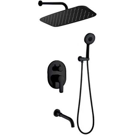 Душевая система Berges Wasserhaus Ventas 3O Black 073010