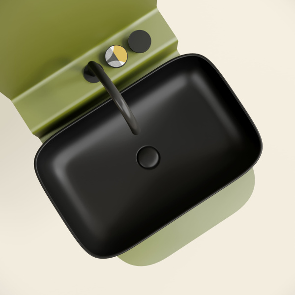 Раковина накладная (60,5х38) Ceramica Nova ELEMENT CN6053MB