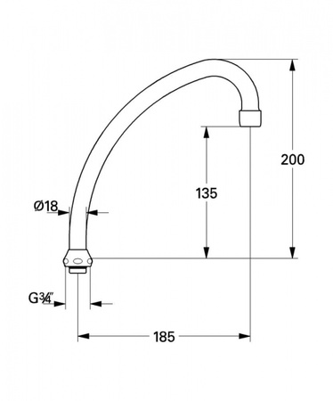 Излив GROHE 13041000