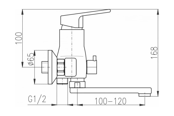 Смеситель для ванны Rav Slezak Colorado CO251.5/1