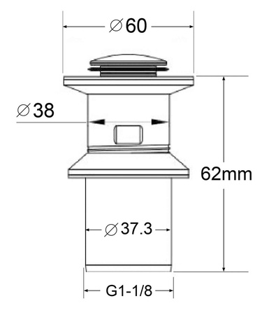 Донный клапан BelBagno BB-PCU-01-IN