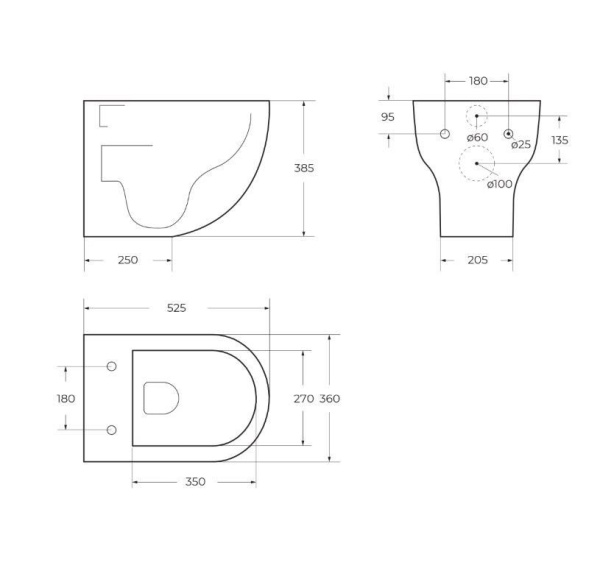 Унитаз подвесной безободковый BelBagno ONDA BB066CHR/BB870SC с сиденьем микролифт