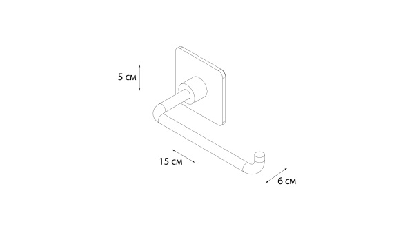Бумагодержатель FIXSEN Square FX-93110