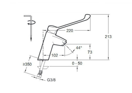Смеситель для раковины Jacob Delafon EASY E18162-CP