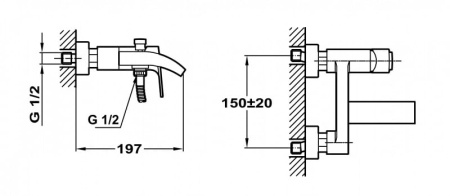 Смеситель однорычажный для ванны Teka Palma 651011200/H