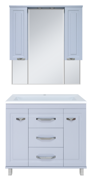 Зеркало-шкаф (90х100) Misty Терра 90 П-Тер02090-0501