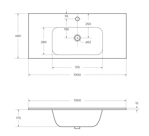 Керамическая раковина Cezares CZR-NAT-100-LVB