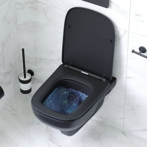 Подвесной унитаз безободковый с сиденьем микролифт Am.Pm X-Joy C85A1700MBSC