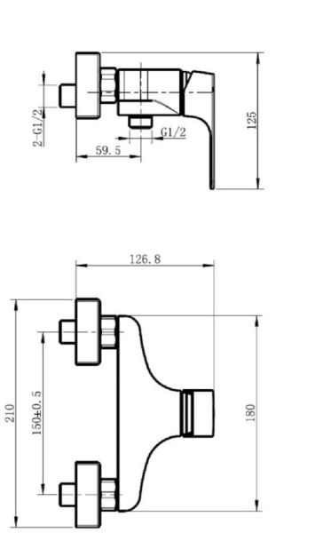 Смеситель для душа Koller Pool NN0450 Смеситель для душа Koller Pool NN0450