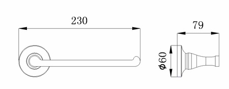 Полотенцедержатель RUSH Corsica CO42511