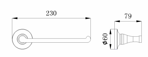 Полотенцедержатель RUSH Corsica CO42511 Полотенцедержатель RUSH Corsica CO42511
