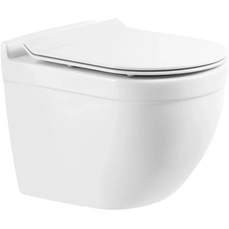 Унитаз подвесной безободковый BelBagno SENSO-R BB017CH-TOR с сиденьем микролифт