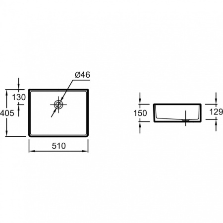 Раковина накладная Jacob Delafon Delta 51 EVH001-00
