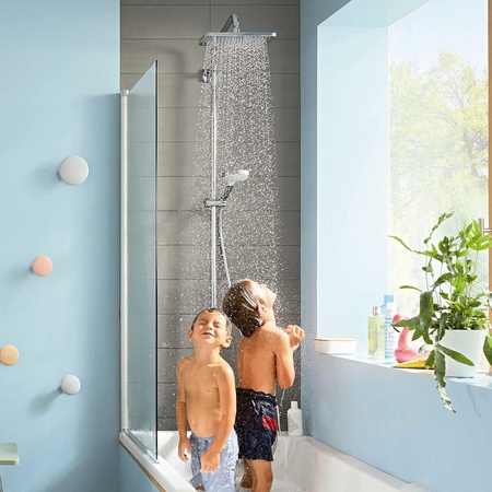Душевая система с термостатом для ванны Hansgrohe Croma E Showerpipe 280 1jet 27687000 хром