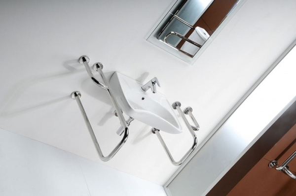 Поручень с полотенцедержателем 75 см, правый Bemeta Help 301112161