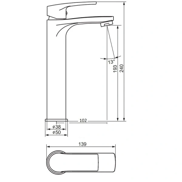 Смеситель для раковины Damixa Eclipse 2.0 480250300 Смеситель для раковины Damixa Eclipse 2.0 480250300
