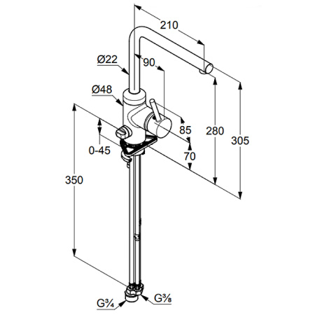 Смеситель для кухни Kludi L-ine 428160577