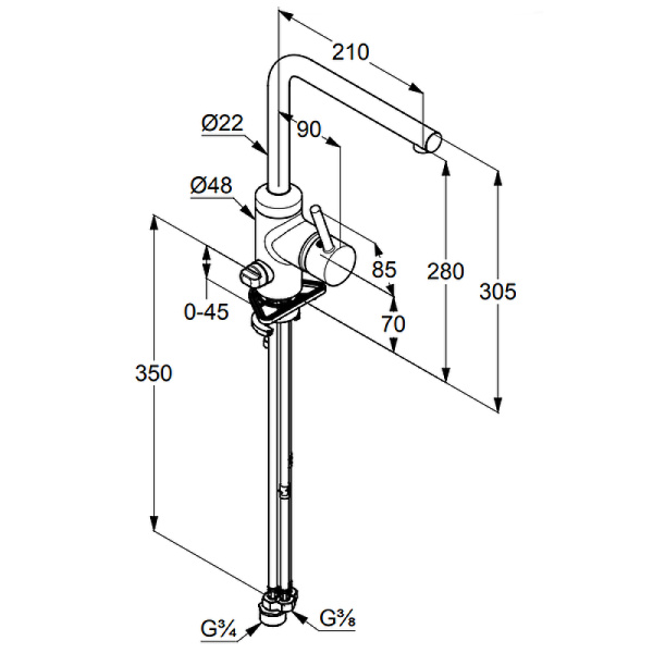 Смеситель для кухни Kludi L-ine 428160577