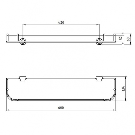 Полка Novaservis Metalia 6353.0