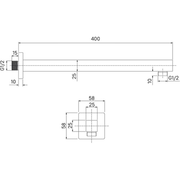 Кронштейн для верхнего душа Iddis Optima Home OPH40BSi61 Кронштейн для верхнего душа Iddis Optima Home OPH40BSi61