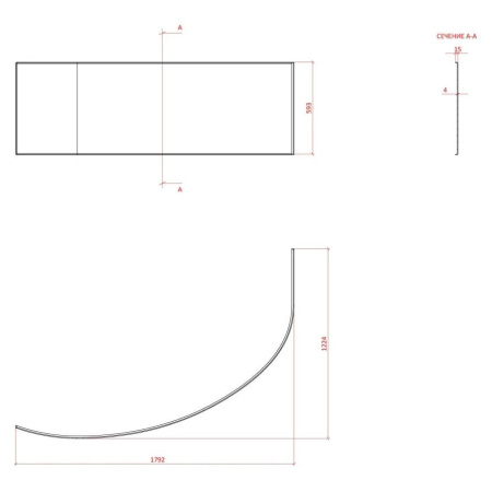 Экран (правый, левый) Астра-Форм Анастасия 02010006