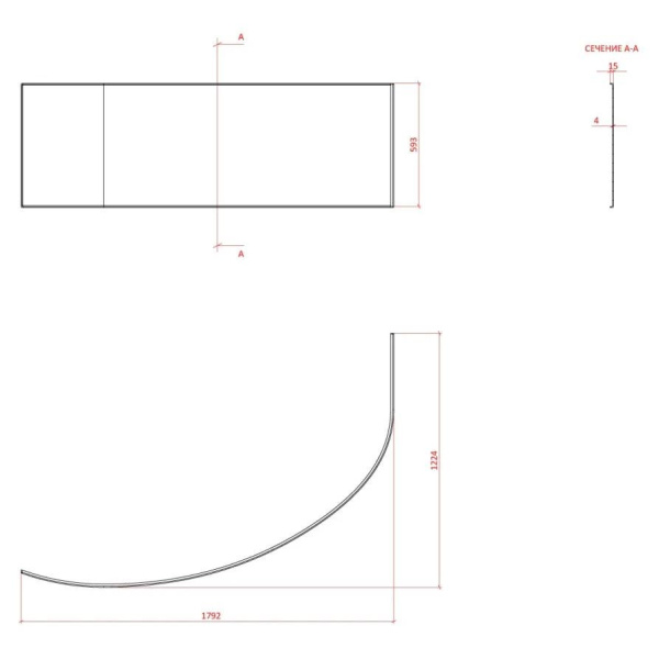 Экран (правый, левый) Астра-Форм Анастасия 02010006