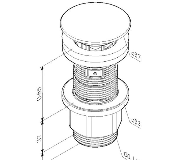 Донный клапан AM.PM F0700P33