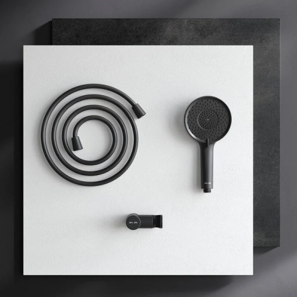 Душевой набор Am.Pm X-Joy F01185A022, 3 режима, черный матовый