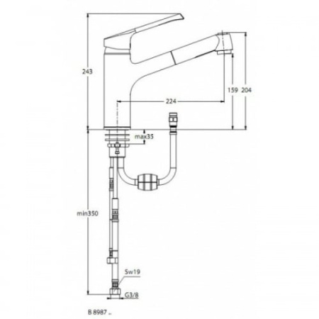 Смеситель для кухни Ideal Standard Retta B8987AA