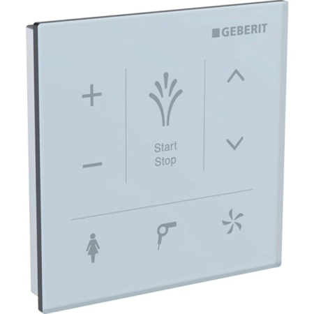 Настенная панель управления для Geberit AquaClean, белый / стекло 147.038.SI.1