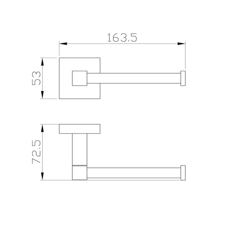 Держатель для туалетной бумаги без крышки WONZON & WOGHAND POLO, хром WW-8906