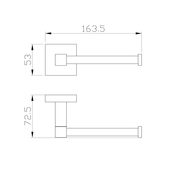 Держатель для туалетной бумаги без крышки WONZON & WOGHAND POLO, хром WW-8906