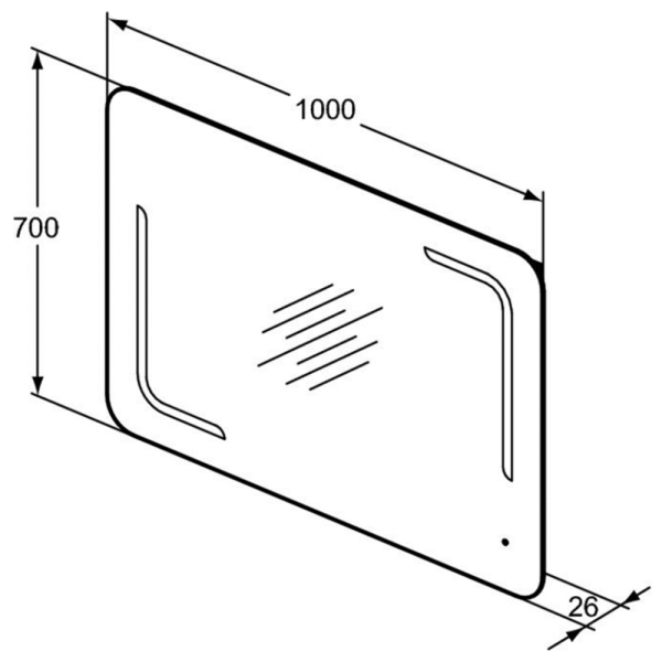Зеркало (100X70) Ideal Standard MIRROR&LIGHT T3352BH