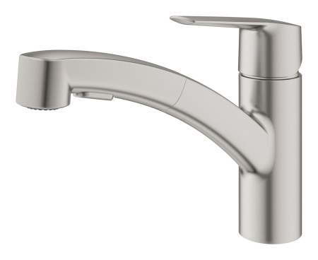 Смеситель для кухни с выдвижным изливом Grohe Start 30531 DC1 (30531DC1) суперсталь
