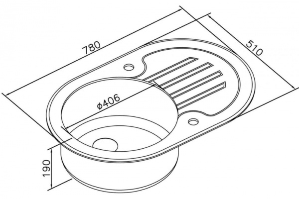Кухонная мойка Zorg GL-7851-OV-WHITE-BRONZE