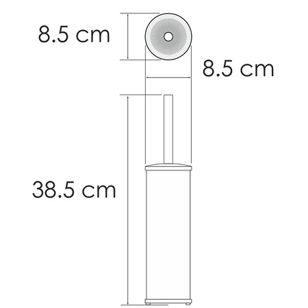 Ершик для унитаза WasserKRAFT K-1027BRUSHED GOLD