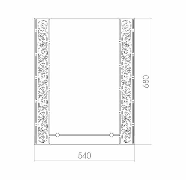Зеркало (54х68) Silver Mirrors Сахара ФР-00000784