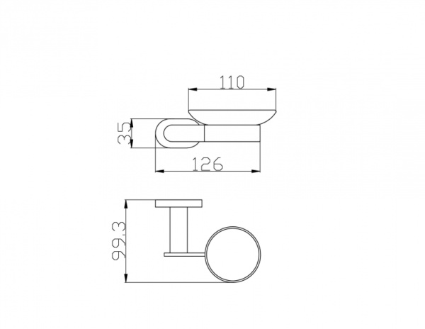 Держатель с мыльницей Rav Slezak YUA0300CB