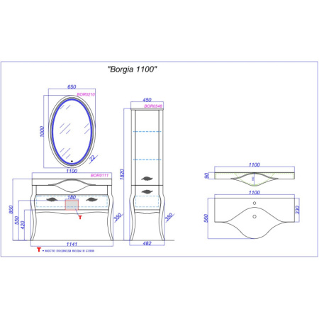 Пенал Clarberg Borgia 48 BOR0548BLK