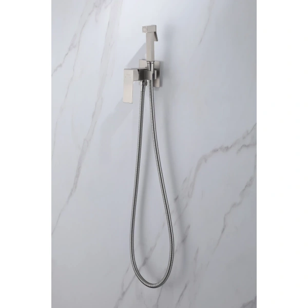 Смеситель ABBER Daheim AF8226SP с гигиеническим душем, сатин