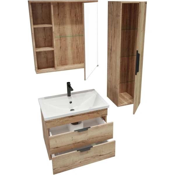 Зеркало-шкаф (72х73) Grossman Форта 207002 универсал. дуб галифакс