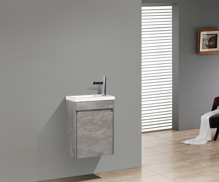 База под раковину подвесная BelBagno PIETRA MINI-460-1A-SO-SCM-L Stucco Cemento