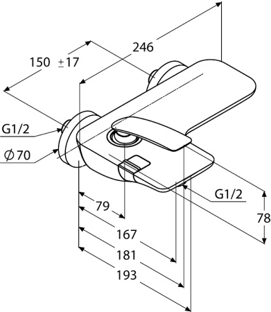 Смеситель для ванны Kludi Balance Kludi Balance 524458775