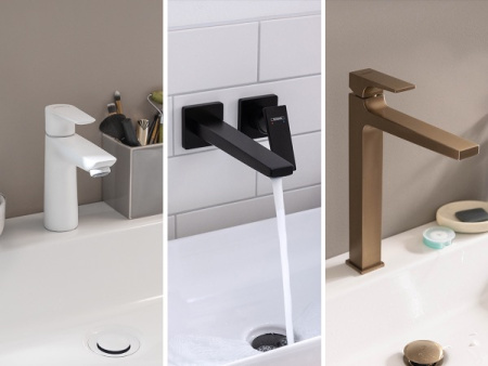 Смеситель для раковины с донным клапаном CoolStart Hansgrohe Talis E 71713700 белый матовый