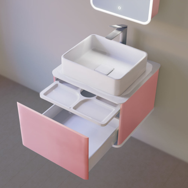 Зеркальный шкаф Jorno Pastel 46 Pas.03.46/PI