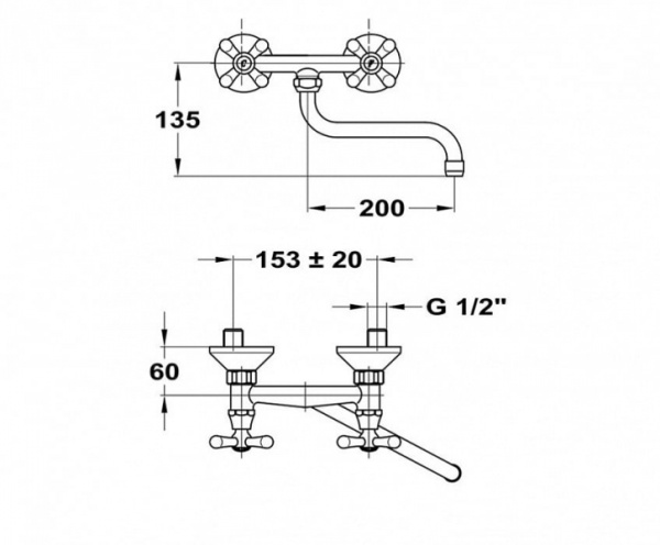 Смеситель для мойки Mofem Romantik140-0039-10