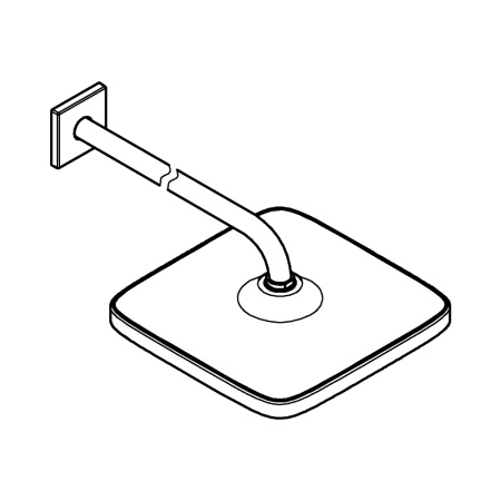 Верхний душ Grohe Tempesta 250 Cube 26687 000 (26687000) хром 