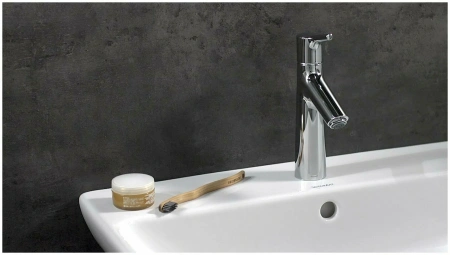 Смеситель для раковины с донным клапаном CoolStart Hansgrohe Talis S 72013000 хром